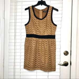 Gold Detail Holiday Dress